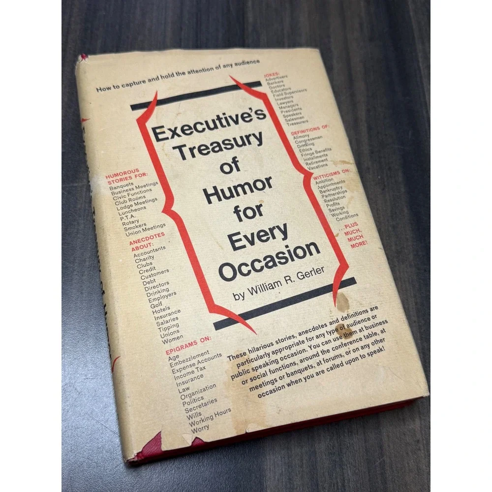 Executive's Treasury of Humor for Every Occasion William Gerler 1971 Hardcover